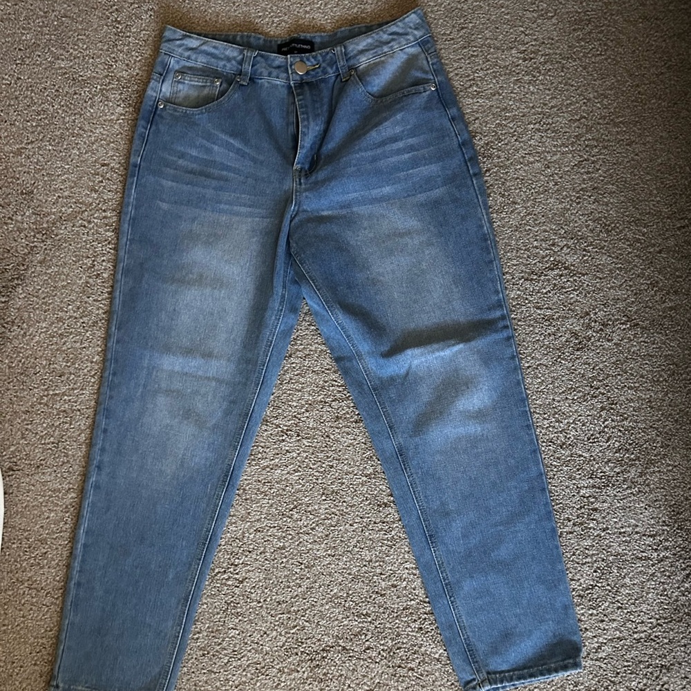 Pretty Little Thing Classic Blue Denim Jeans